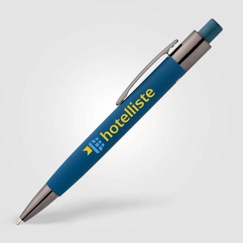 image du produit Stylo en aluminium recyclé avec corps soft-touch