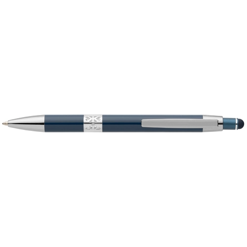 image du produit Stylo en aluminium recyclé avec finition chromée et stylet