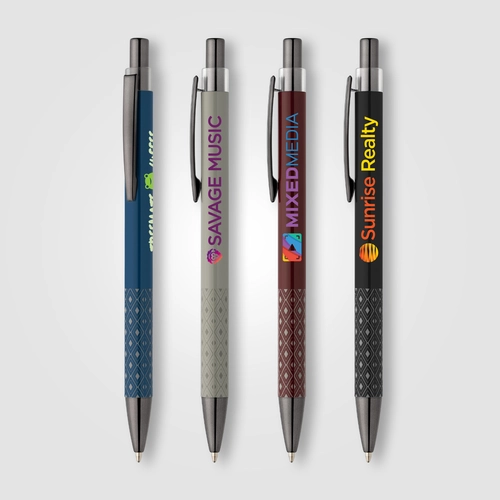 image du produit Stylo en aluminium recyclé avec grip imprimé