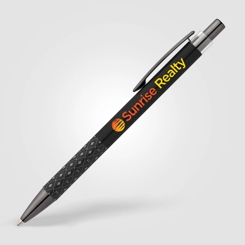 image du produit Stylo en aluminium recyclé avec grip imprimé
