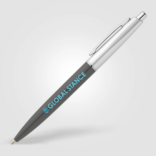 image du produit Stylo en plastique recyclé avec finition chromée