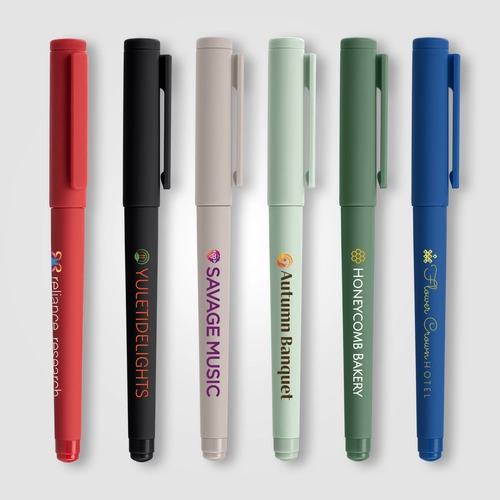image du produit Stylo gel - plastique recyclé - monochrome