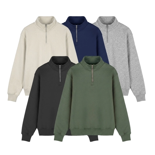 image du produit Sweat zippé coton biologique - made in europe
