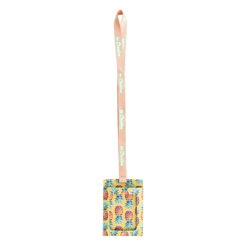 image du produit Tour de cou RPET avec porte-badge en papier imprimé en quadri