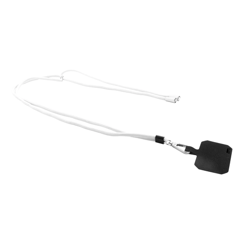 image du produit Tour de cou support pour téléphone portable en RPET réglable en longueur